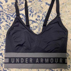 Under Armour Seamless Low Long Sports Bra Black, S